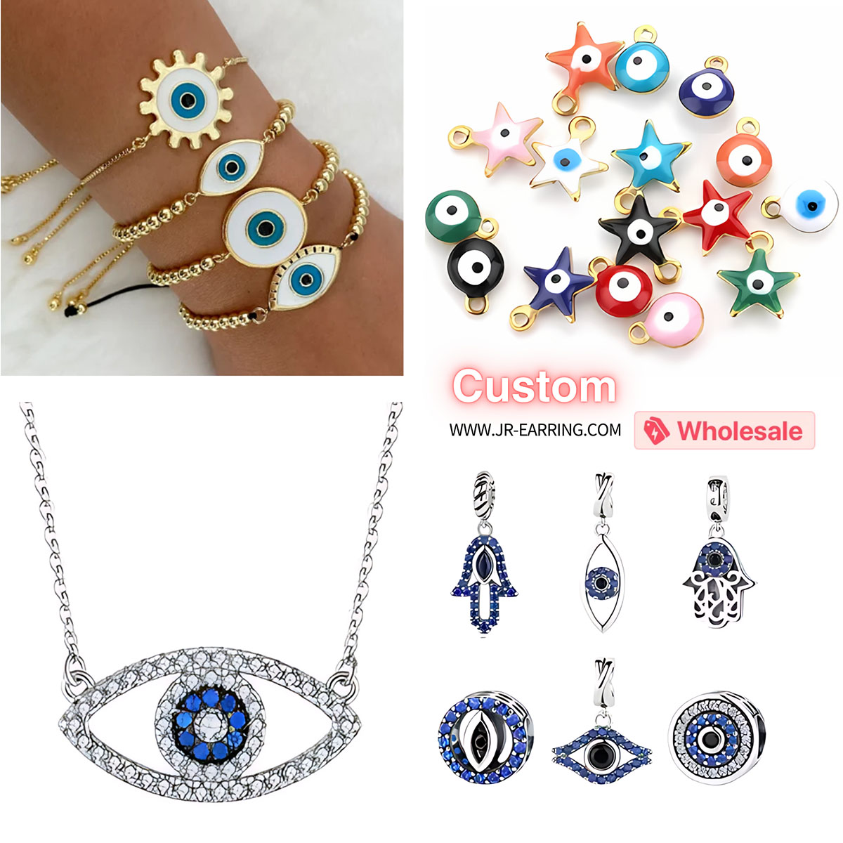 Wholesale Evil Eye Charms: Stylish Protection for Your Jewelry Line| JR  Fashion Accessories